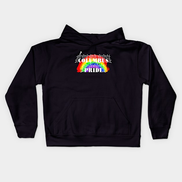 Columbus Gay Pride Rainbow Kids Hoodie by tropicalteesshop